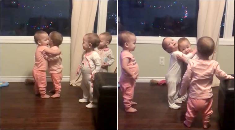 VIDEO: These cute quadruplets hugging each other will make you go ‘awww ...