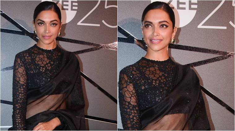 Deepika Padukone’s sheer Sabyasachi sari has an interesting style ...