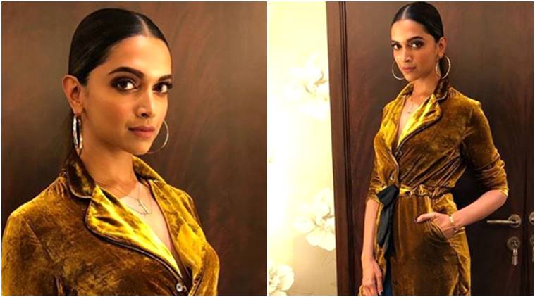 Deepika Padukone Steps Up Her Glam Game In a Beige Outfit As She