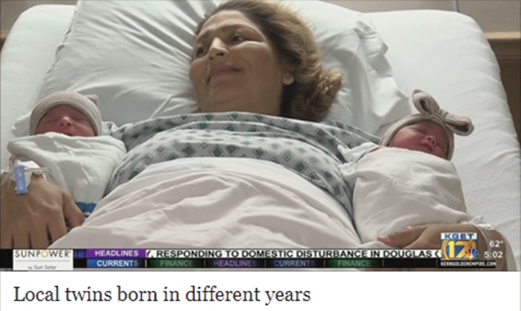 twins born on same day different years, Twins born in different years, Maria Esperanza Flores Rios, Maria Esperanza Flores Rios birth twins,