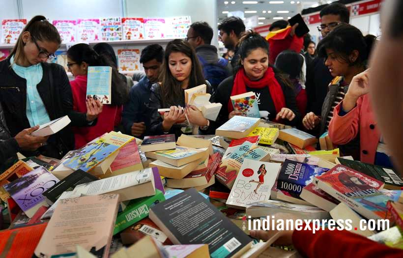 book fair, delhi book fair photos, world book fair 2018, pragati maidan, delhi book fair images, pragati maidan book fair pics, indian express