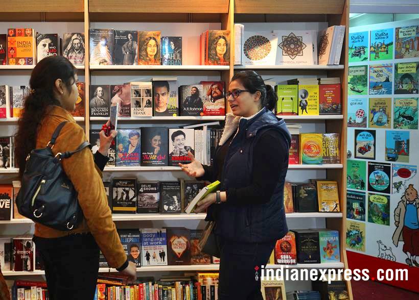 book fair, delhi book fair photos, world book fair 2018, pragati maidan, delhi book fair images, pragati maidan book fair pics, indian express