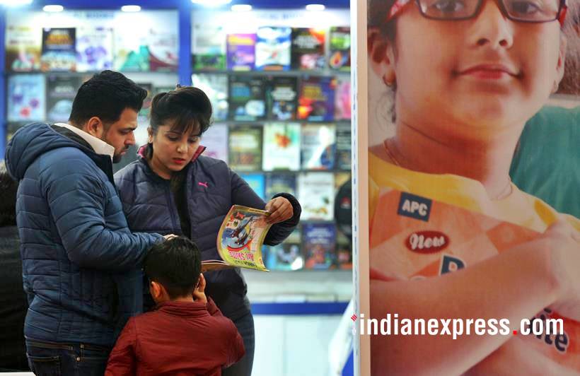 book fair, delhi book fair photos, world book fair 2018, pragati maidan, delhi book fair images, pragati maidan book fair pics, indian express