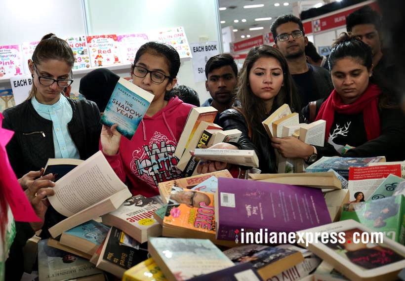 book fair, delhi book fair photos, world book fair 2018, pragati maidan, delhi book fair images, pragati maidan book fair pics, indian express