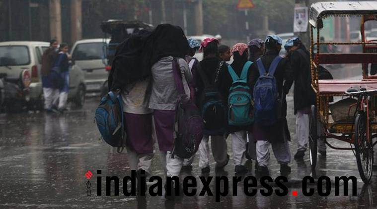 Delhi rainfall, Delhi light rainfall, Shimla snowfall, snowfall in Shimla, Shimla rainfall, India News, Indian Express, Indian Express News