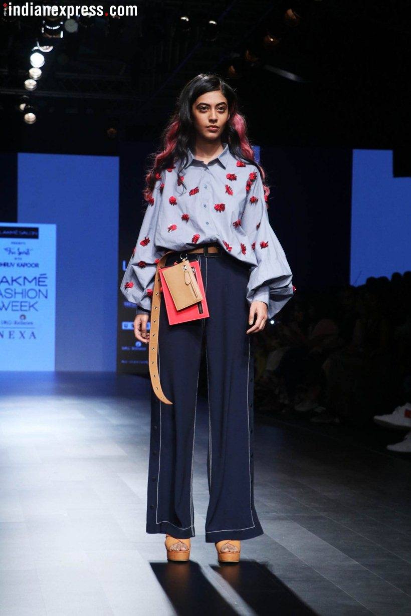 Lakme fashion week, lakme fashion week latest, lakme fashion week photos, lakme fashion week day 1, lakme fashion week gen next, lakme fashion week gen next INIFD, LFW gen next fashion INIFD, Indian Express, Indian Express News