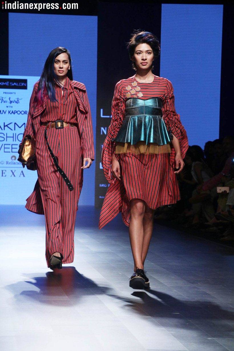 Lakme fashion week, lakme fashion week latest, lakme fashion week photos, lakme fashion week day 1, lakme fashion week gen next, lakme fashion week gen next INIFD, LFW gen next fashion INIFD, Indian Express, Indian Express News