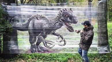 Evgeny Ches, Moscow artist Evgeny Ches, cellograffiti, cellograffiti artist, Evgeny Ches paintings