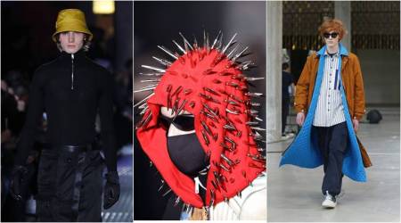 Milan Fashion week, Giorgio Armani, Giorgio Armani men's Fall-Winter 2018-19 collection, DSquared 2, sunnei, sartorial monk, indian express, indian express news