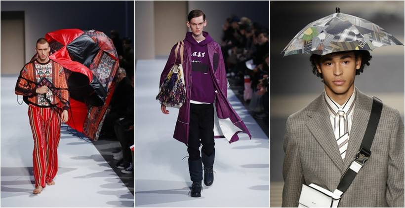 MILAN - JANUARY 15: Man with red tartan coat and Louis Vuitton