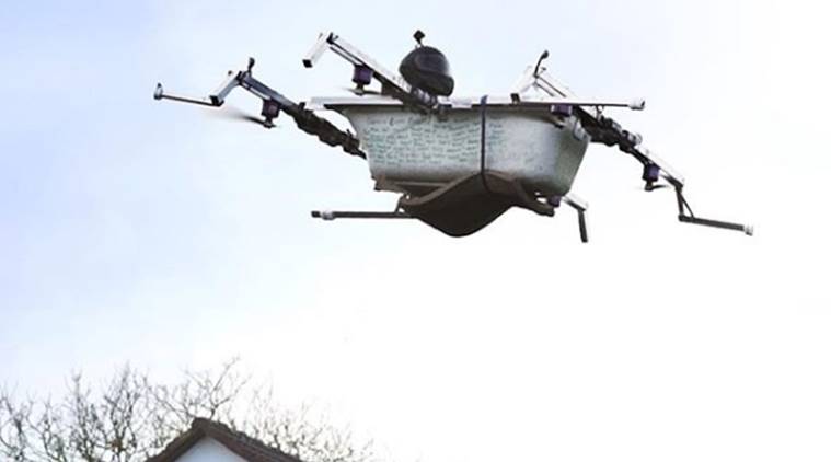 VIDEO: Have you seen a FLYING bathtub? Go food shopping in this DRONE!  Trending News, The 
