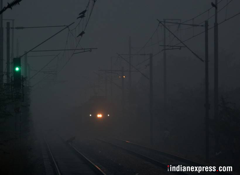 Anti fog system clearance in railways