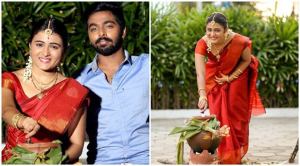 Shalini Pandey and GV Prakash Kumar celebrate Pongal on sets of 100 percent Kadhal