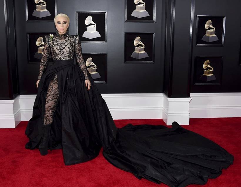 60th annual Grammy awards, 60th annual Grammy awards fashion, 60th annual Grammy awards best dressed, 60th annual Grammy awards worst dressed, Miley Cyrus, Miley Cyrus fashion, Lady Gaga, Lady Gaga fashion, Lana Del Rey, Maren Morris , Joy Villa, indian express, indian express news