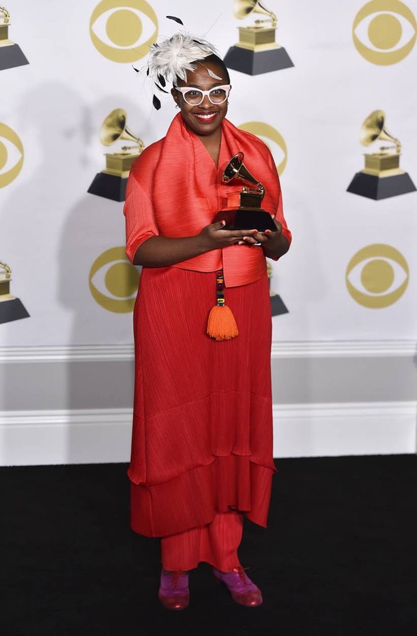 60th annual Grammy awards, 60th annual Grammy awards fashion, 60th annual Grammy awards best dressed, 60th annual Grammy awards worst dressed, Miley Cyrus, Miley Cyrus fashion, Lady Gaga, Lady Gaga fashion, Lana Del Rey, Maren Morris , Joy Villa, indian express, indian express news