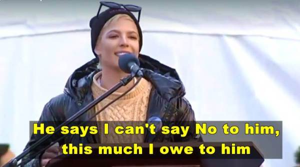 halsey, women's march, women protest, equal rights men women, women's march video, hasley poem rape, halsey poem video, indian express, indian express news