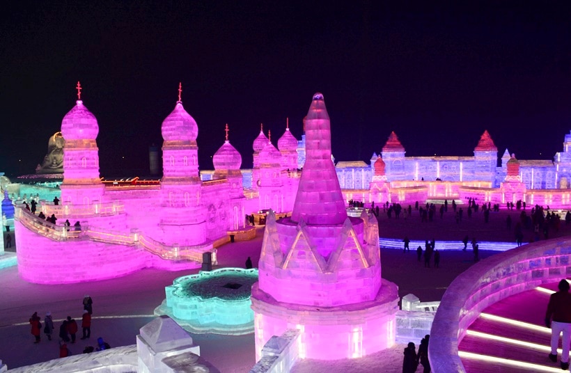 Harbin, Harbin International Ice and Snow Sculpture Festival, harbin ice festival, Heilongjiang, Heilongjiang china, world largest ice, world's largest ice and snow festivals, indian express, indian express news
