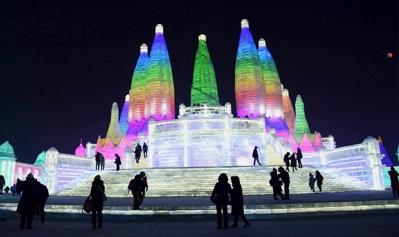 Harbin, Harbin International Ice and Snow Sculpture Festival, harbin ice festival, Heilongjiang, Heilongjiang china, world largest ice, world's largest ice and snow festivals, indian express, indian express news