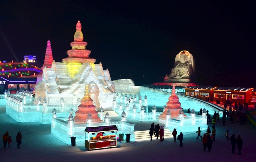 Harbin, Harbin International Ice and Snow Sculpture Festival, harbin ice festival, Heilongjiang, Heilongjiang china, world largest ice, world's largest ice and snow festivals, indian express, indian express news