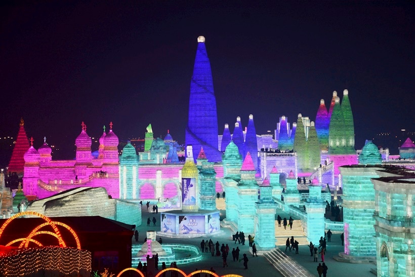 Harbin, Harbin International Ice and Snow Sculpture Festival, harbin ice festival, Heilongjiang, Heilongjiang china, world largest ice, world's largest ice and snow festivals, indian express, indian express news