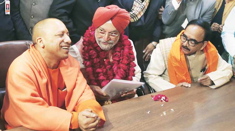 hardeep puri, rajya sabha elections, uttar pradesh rajya sabha seat, hardeep puri Rajya Sabha nomination, indian express, india news