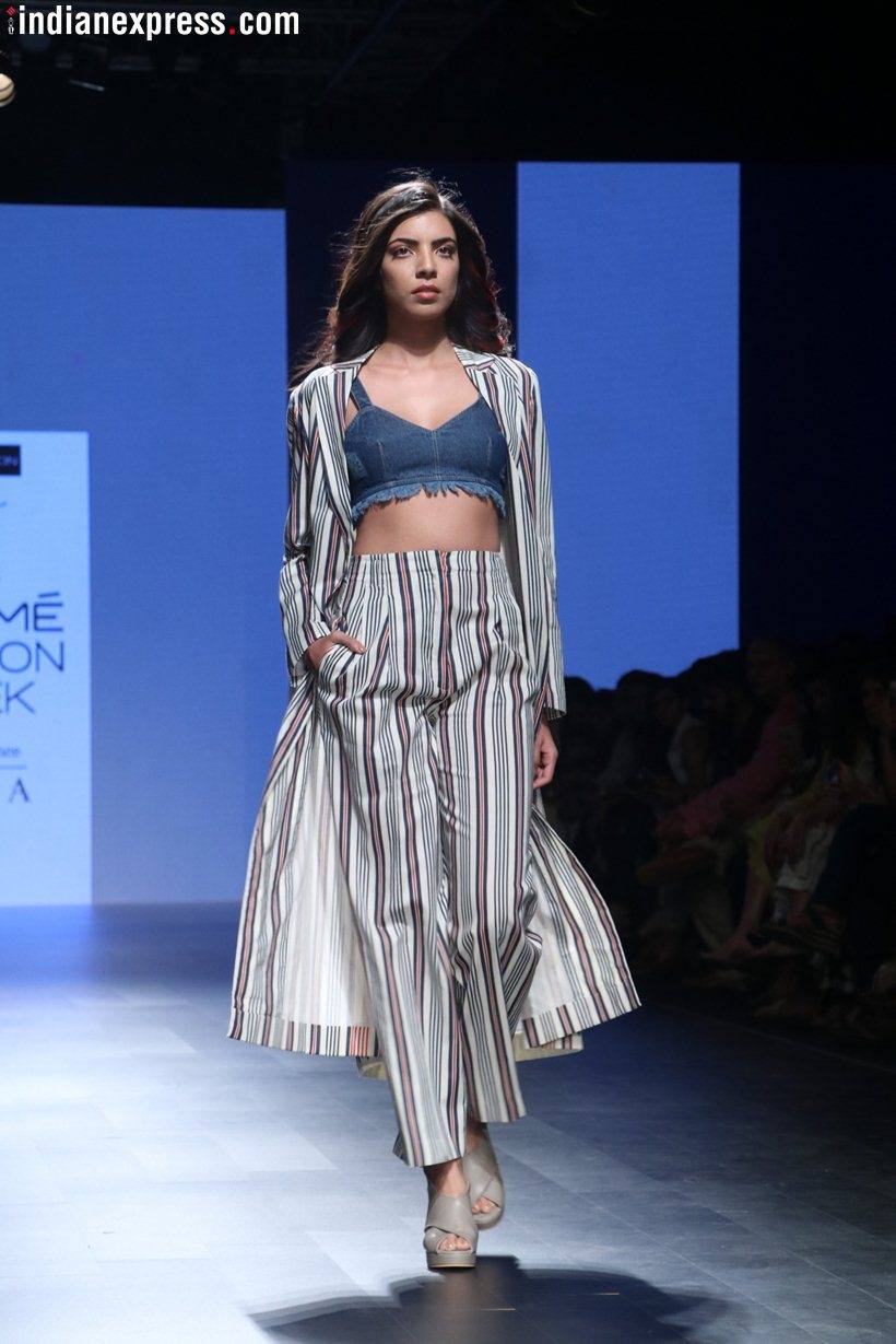 Lakme fashion week, lakme fashion week latest, lakme fashion week photos, lakme fashion week day 1, lakme fashion week gen next, lakme fashion week gen next INIFD, LFW gen next fashion INIFD, Indian Express, Indian Express News