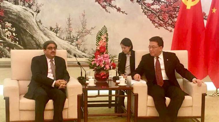 india-china, Gautam Bambawale, Guo Yezhou, Chinese communist leader, Indian envoy in China, India news, indian express news