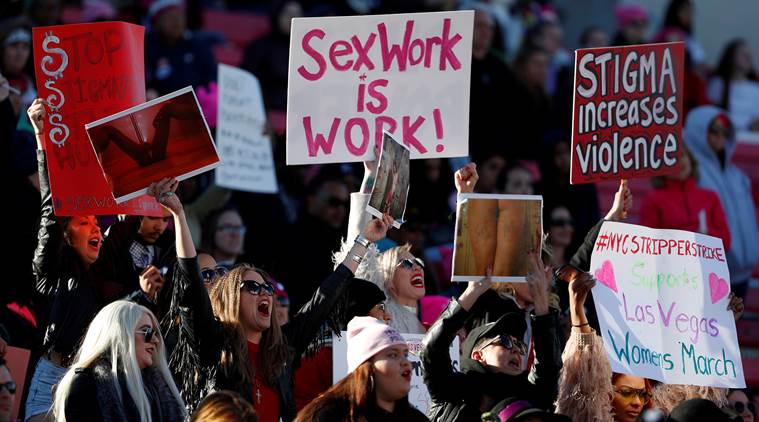 In Womens March Finale Las Vegas Rally Kicks Off Voter Drive World News The Indian Express 