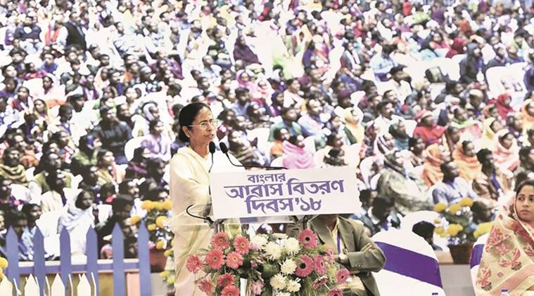 Bangla Awas Yojana, CM Mamata Banerjee, Mamata Banerjee, rural Bengal houses, rural Bengal five lakh houses, kolkata news, indian express, indian express news