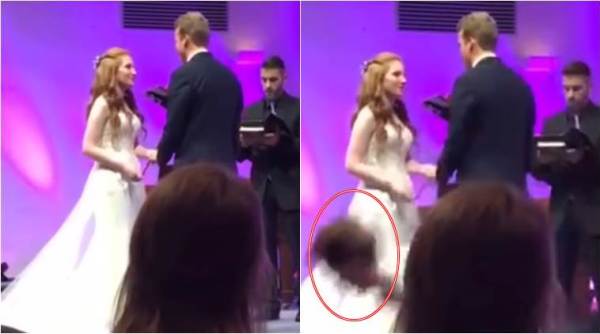 viral wedding video, man falls down during wedding, viral video of best man falling down, wedding gone wrong videos, indian express, indian express news