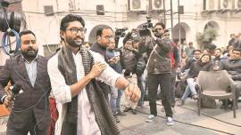Dalit leader Jignesh Mevani, Vadgam Dalit leader Jignesh Mevani, Jignesh Mevani, BJP, RSS, India News, Indian Express, Indian Express News