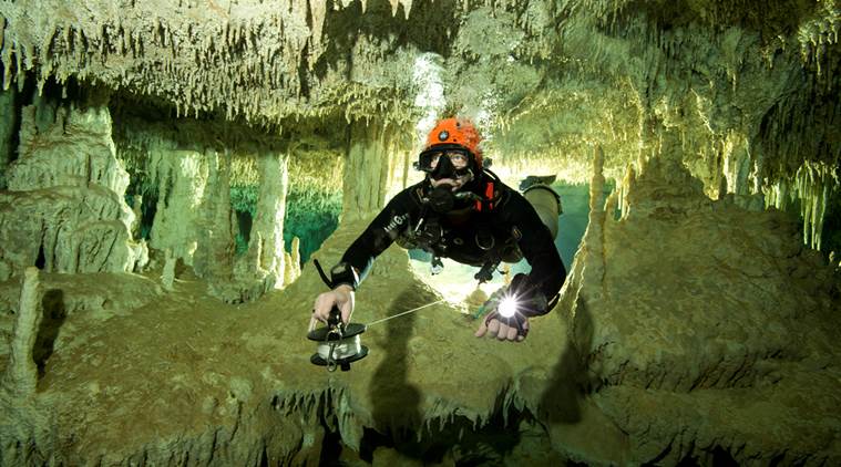 mexico underwater cave