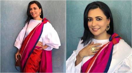 Mini Mathur's sari look is getting attention for all the wrong reasons