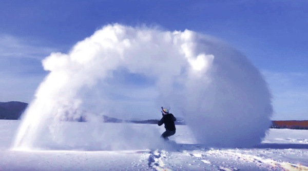 snow cloud, snow cloud experiment, viral video, social media viral, social media viral video, Mpemba, Mpembaexperiemnt, indian express, indian express news