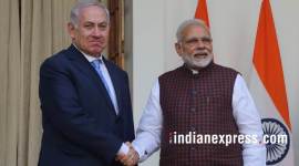 netanyahu photos, israeli pm india visit images, netanyahu modi meet images, benjamin netanyahu pictures, netanyahu hyderabad house pics, netanyahu india pics, indian express