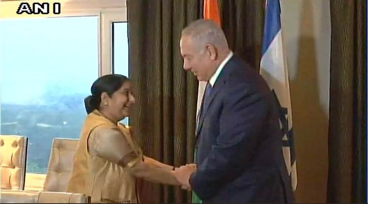 Netanyahu meets swaraj