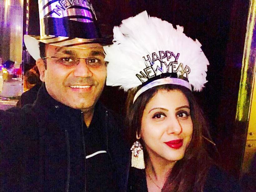 Cricketers celebrate new year