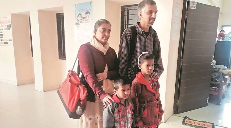 nri adoption, us couple adopts indian baby, navsarim gujarat, indian orphanage adopt, indian express