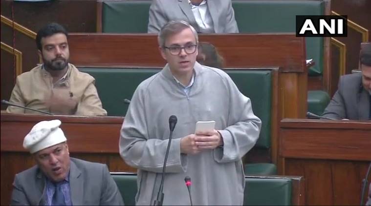 Omar Abdullah, Omar Abdullah on Burhan Wani, Jammu and Kashmir, J-K Assembly, Dineshwar Sharma, Dineshwar Sharma role, Kashmir unrest, Mehbooba Mufti, India news, Indian Express news