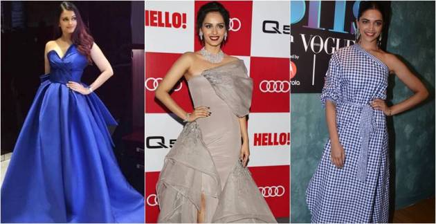 One shoulder dresses, Aishwarya Rai Bachchan, Aishwarya Rai Bachchan latest photos, Manushi Chhillar, Manushi Chhillar latest photos, Deepika Padukone, Deepika Padukone latest photos, Sophie Choudhry, Gauhar Khan, sunny leone