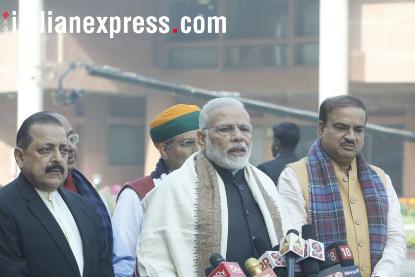 Parliament Budget Session, Budget Session, PM Narendra Modi, Narendra Modi, President Ram Nath Kovind, Parliament, India News, Indian Express, Indian Express News