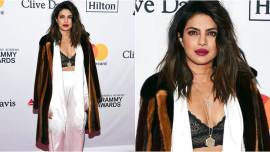 priyanka chopra at pre-grammys event