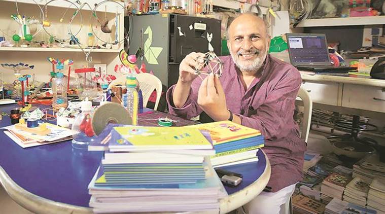 Toymaker Arvind Gupta, Arvind Gupta, Padma Shri. Arvind Gupta gets Padma Shri, Evolution of man, Union minister Satyapal Singh, Charles Darwin Theory Evolution of Man, Pune News, Latest Pune News, Indian Express, Indian Express News