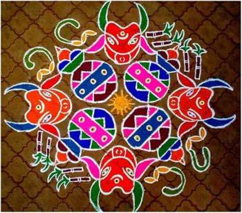 Pongal 2018 Beautiful Kolam And Rangoli Designs To Decorate During Pongal Festivities Lifestyle Gallery News The Indian Express