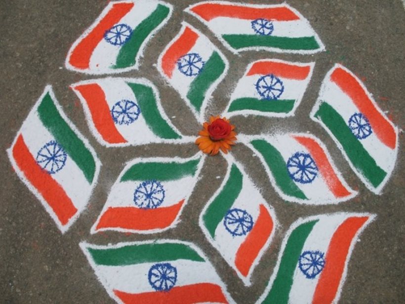 republic day, republic day rangoli design, republic day rangoli, republic day rangoli, republic day celebration, republic day in india, indian express, indian express news