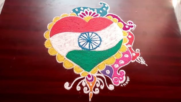 republic day, republic day rangoli design, republic day rangoli, republic day rangoli, republic day celebration, republic day in india, indian express, indian express news