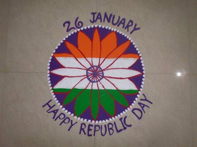 republic day, republic day rangoli design, republic day rangoli, republic day rangoli, republic day celebration, republic day in india, indian express, indian express news