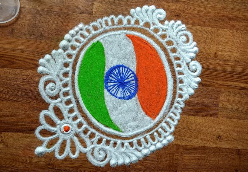 republic day, republic day rangoli design, republic day rangoli, republic day rangoli, republic day celebration, republic day in india, indian express, indian express news