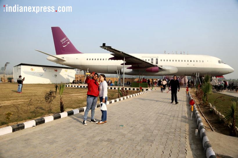 airplane turned restaurant, grounded aeroplane, aeroplane restaurant chandigarh highway, aeroplane restaurant nh 1, indian express, indian express news