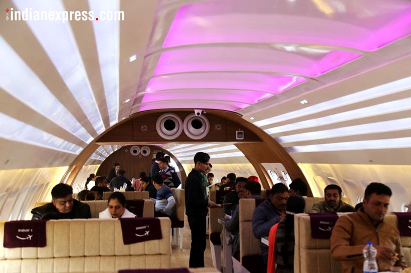 airplane turned restaurant, grounded aeroplane, aeroplane restaurant chandigarh highway, aeroplane restaurant nh 1, indian express, indian express news